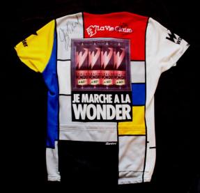 1986 Tour de France signed La Vie Claire jersey