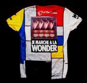 1986 Tour de France signed La Vie Claire jersey