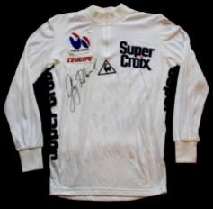 1984 Tour de France signed white jersey