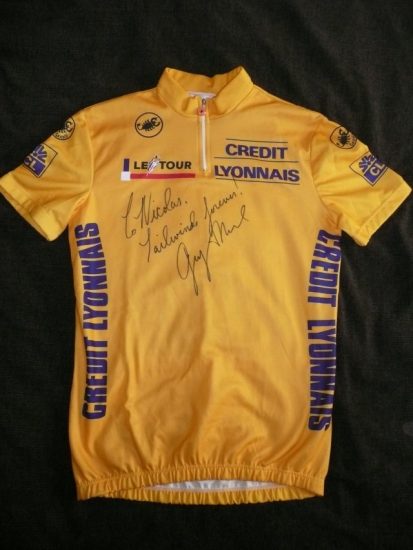 1991 Tour de France signed yellow jersey